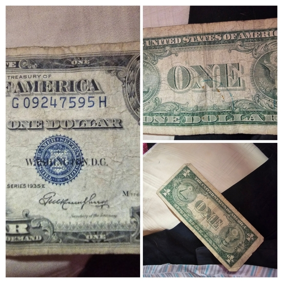 1935 series E silver certificate 1$ error bill - Picture 3 of 16